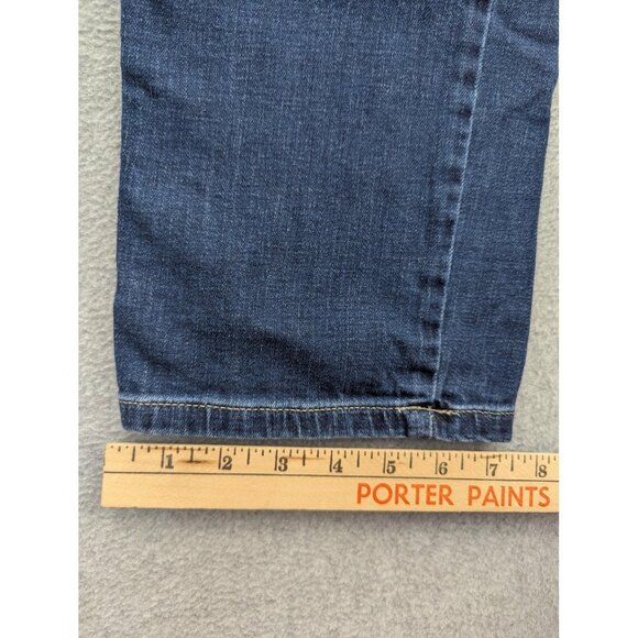 Tommy Hilfiger Jeans Womens 10 Tribeca Straight Ankle Logo Side Tape Stretch - Picture 8 of 16